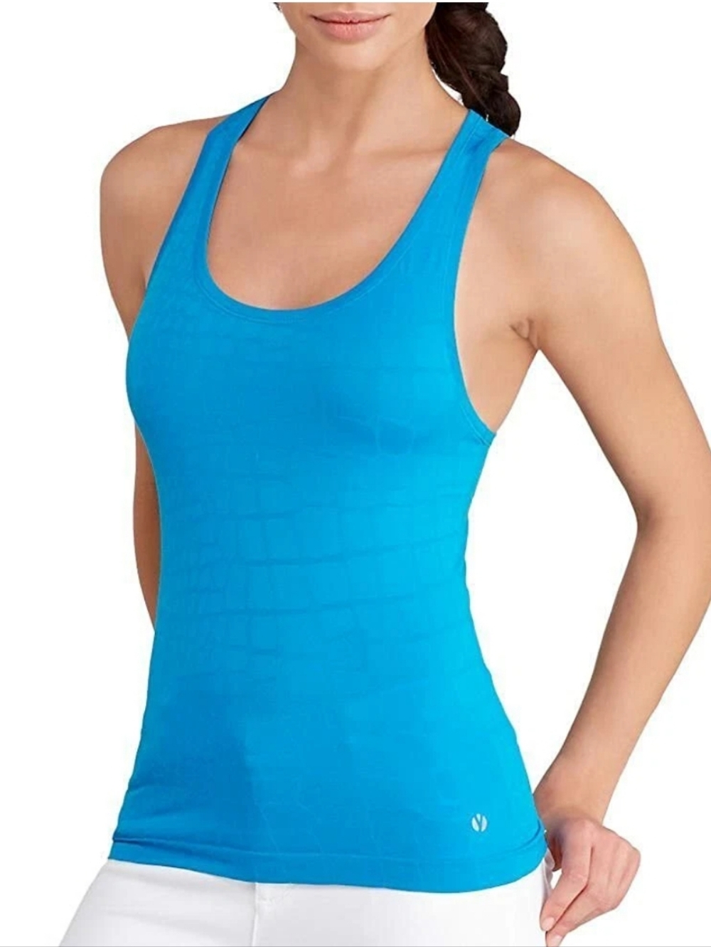 Yummie Bright Turquoise Daria Racerback Tank Top Size XL